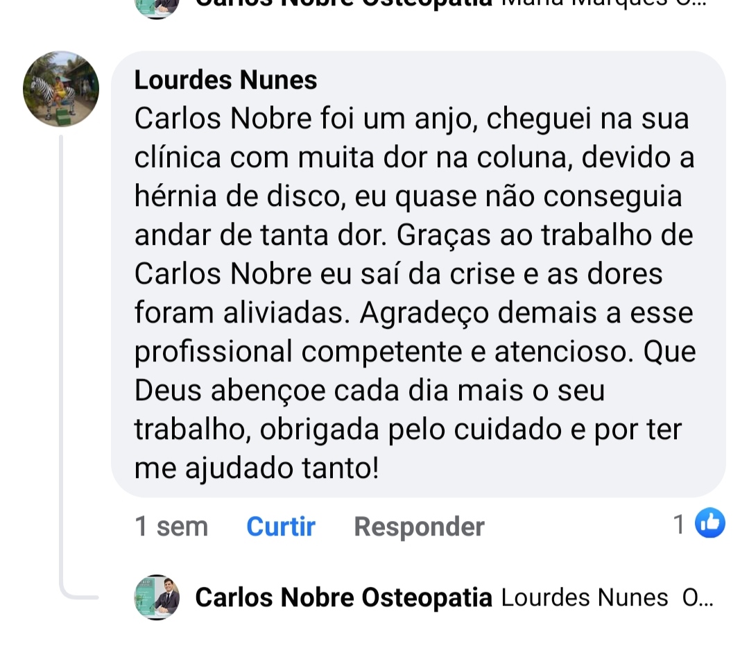 Relato paciente