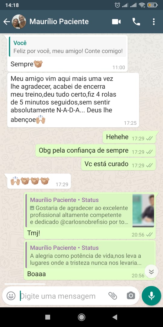 Relato paciente