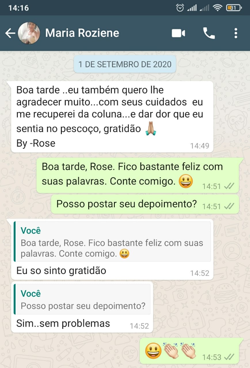 Relato paciente