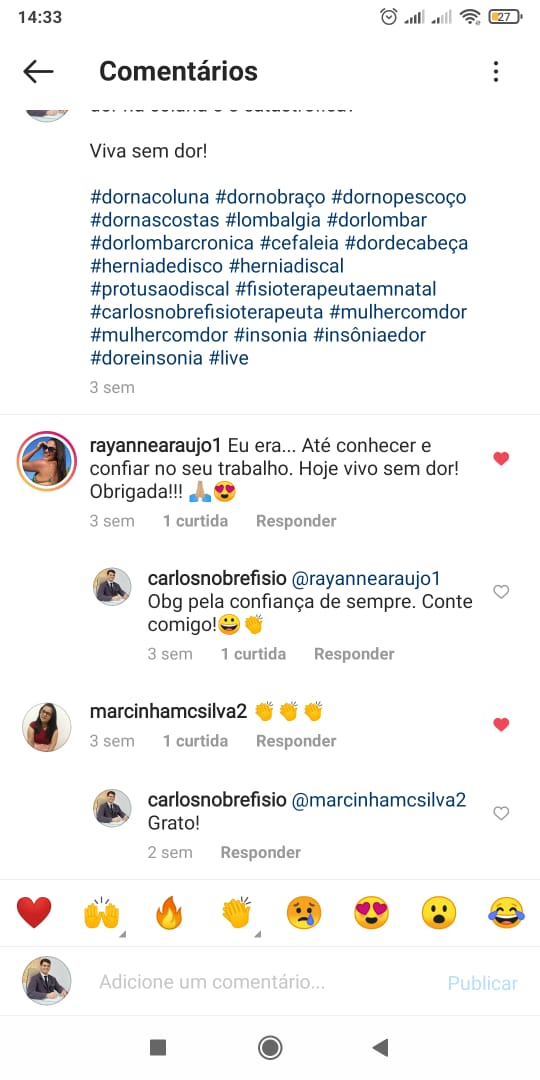 Relato paciente