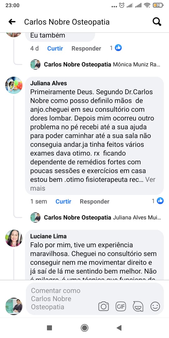 Relato paciente